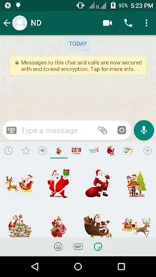 WAStickerApps-Merry Christmas android App screenshot 1