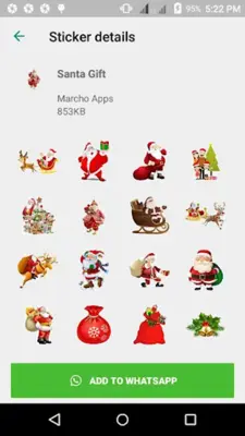 WAStickerApps-Merry Christmas android App screenshot 2