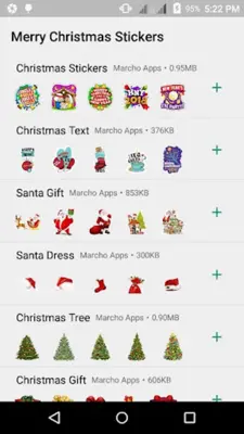 WAStickerApps-Merry Christmas android App screenshot 4